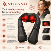 NUVANO Nackenmassager – Funktionen, Wärme und Intensitätsstufen
